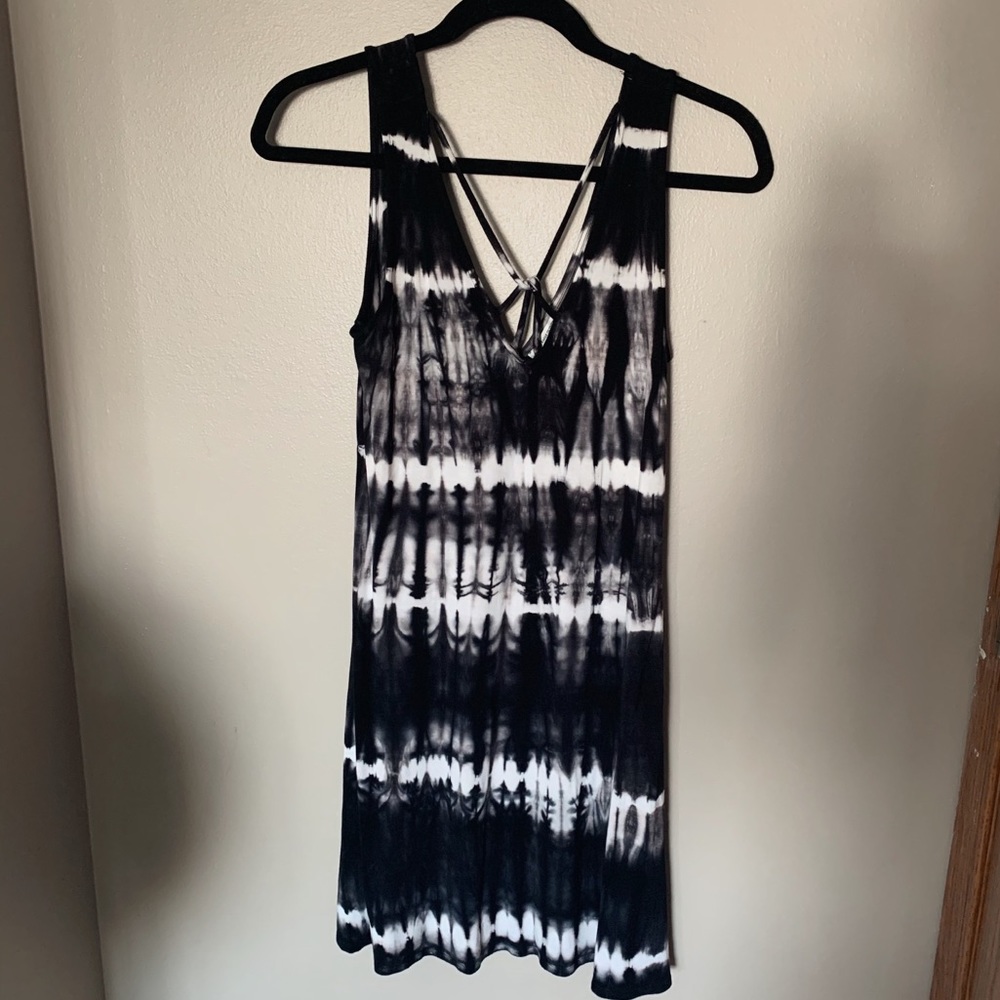 Tie dye mini dress